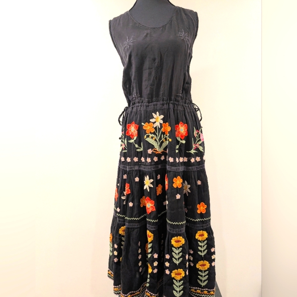 Johnny Was Embroidered Dress
